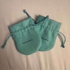 Authentic Tiffany & Co. jewelry bag. No jewelry included.